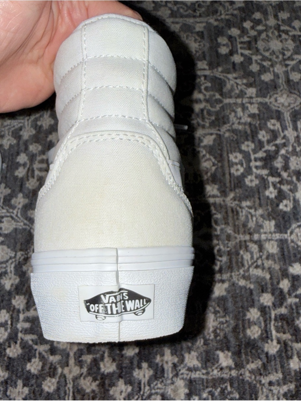 Vans White High-Top Lace-Up Sneakers - Picture 6 of 12